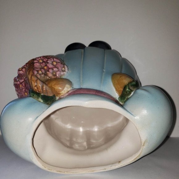 1980s Cookie Jar Easter Mrs Rabbit With Real Like Eyes - Picture 7 of 9